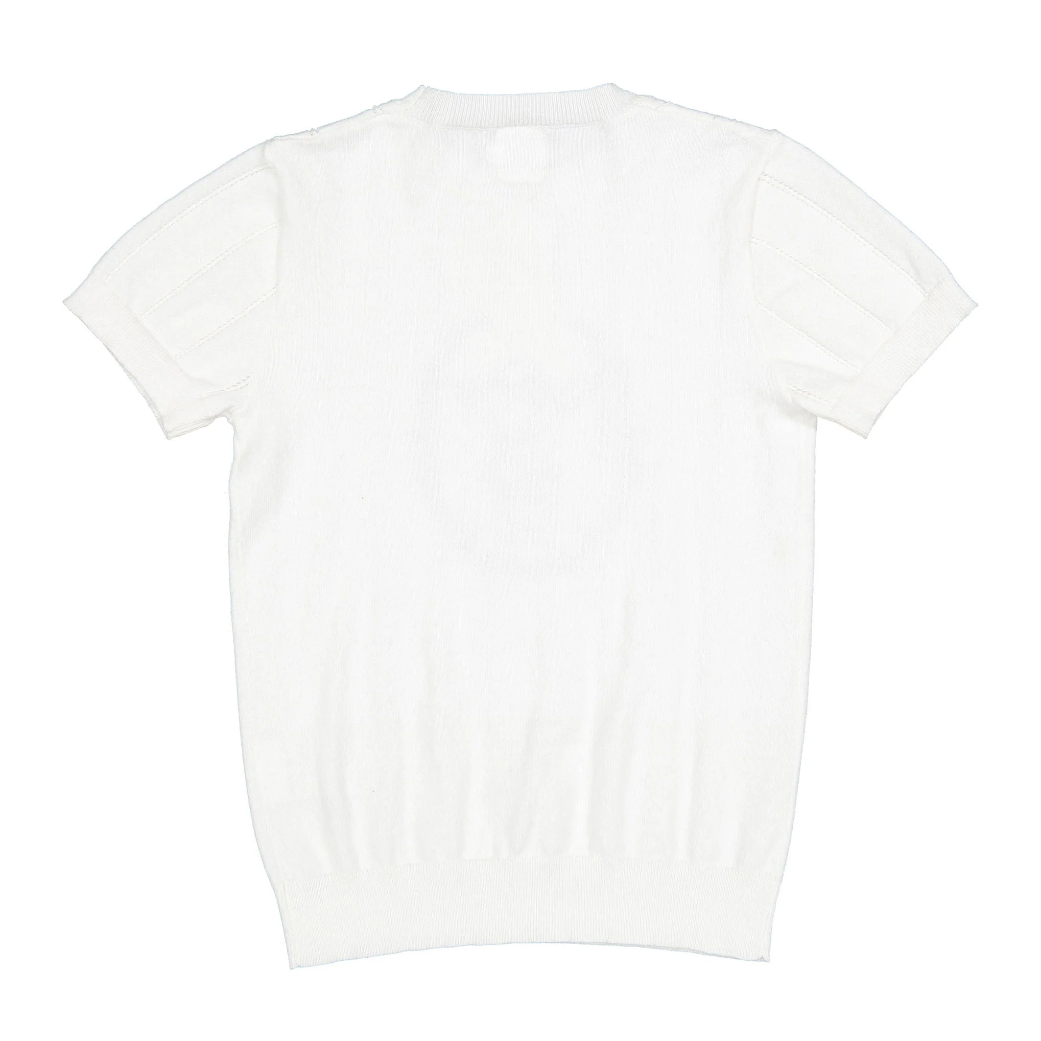 1984 White Embroidered Knit Sweater - Image 3