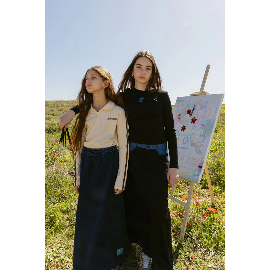 Elements Black Denim E Logo Tee - Image 4