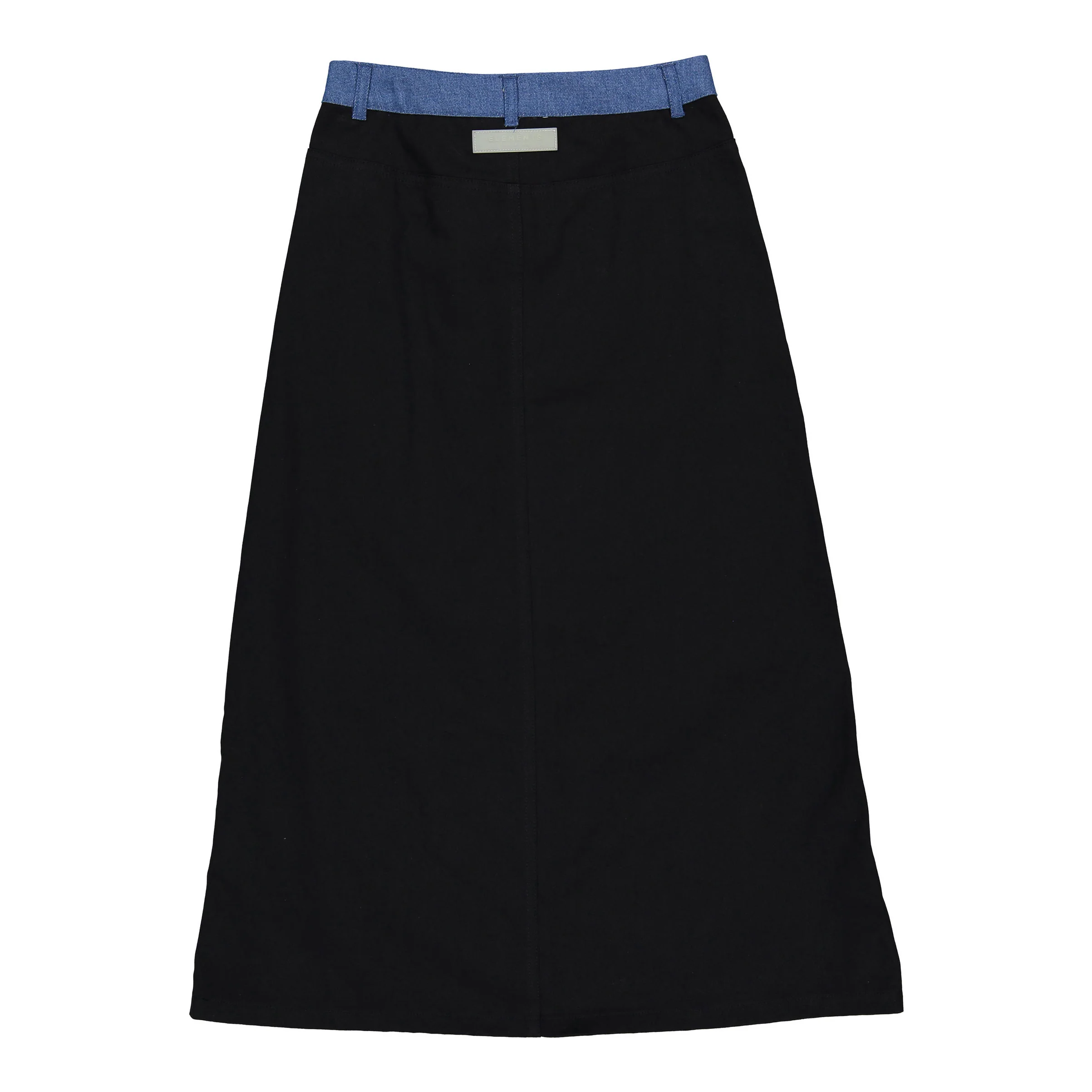 Elements Black Jean Denim Contrast Skirt - Image 3