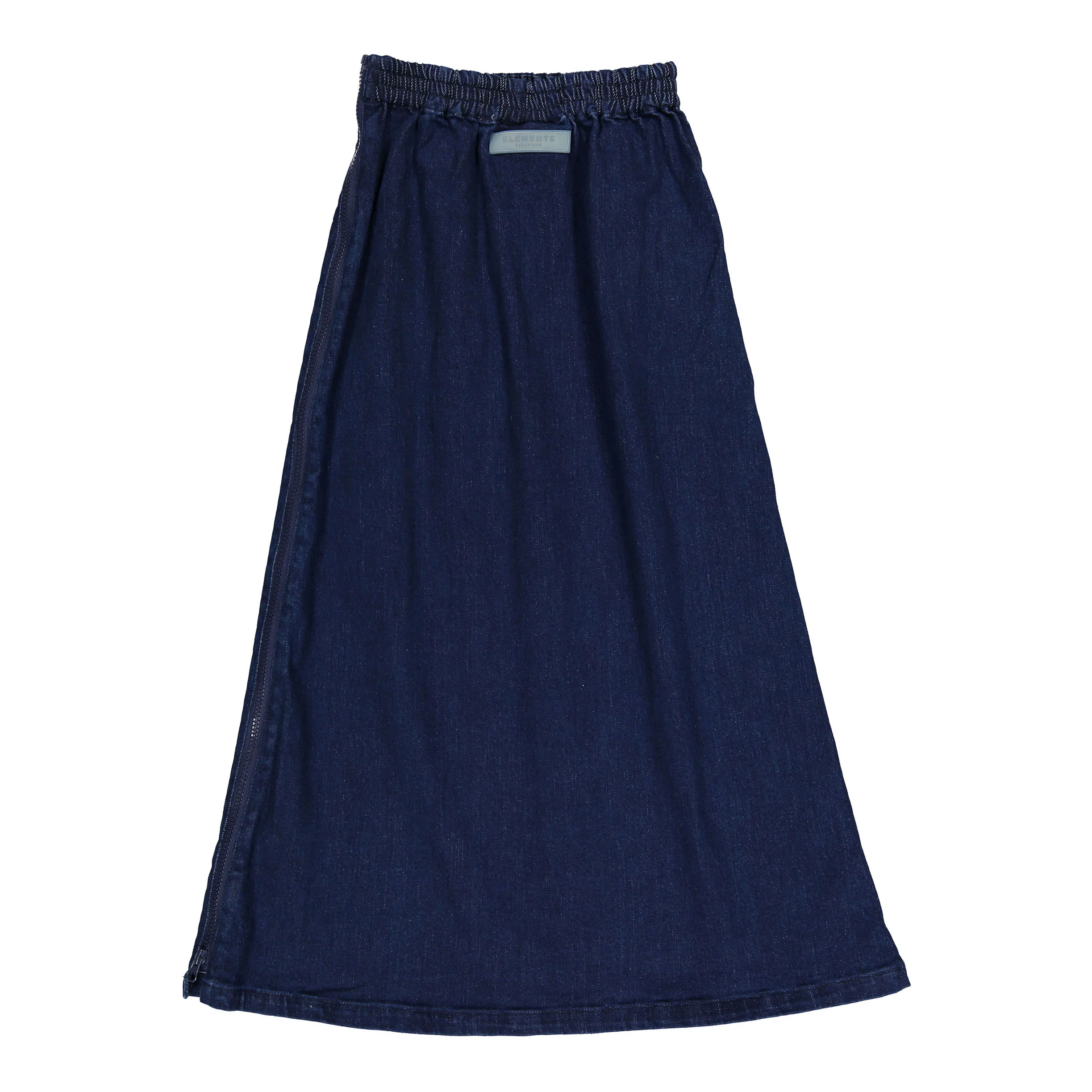 Elements Dark Denim Mock Zip Skirt - Image 3