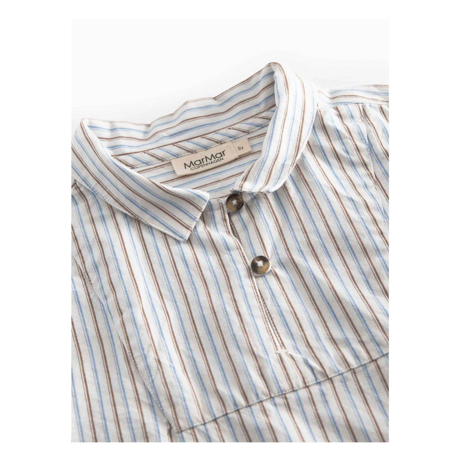 MarMar Copenhagen  Blue Iris Stripe Tovas Shirt - Image 3